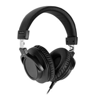 Słuchawki studyjne przewodowe nauszne DJ 2,5m czarne