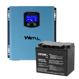 Zasilacz awaryjny WETU S-312 300W + akumulator 75Ah zestaw zasilania awaryjnego UPS