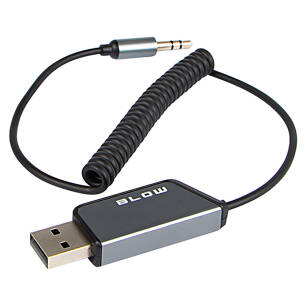 Transmiter Bluetooth do AUX zasilany USB z szybką aktywacją Siri / Asystenta Google 