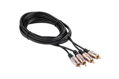 Kabel wtyk 2RCA - 2RCA wtyk 3m Voice Kraft